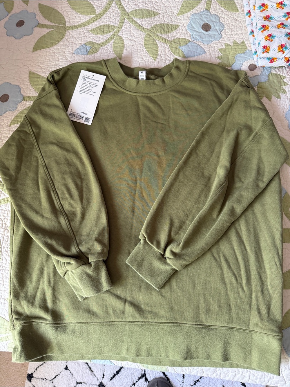 lululemon athletica Olive Crewneck Sweatshirt